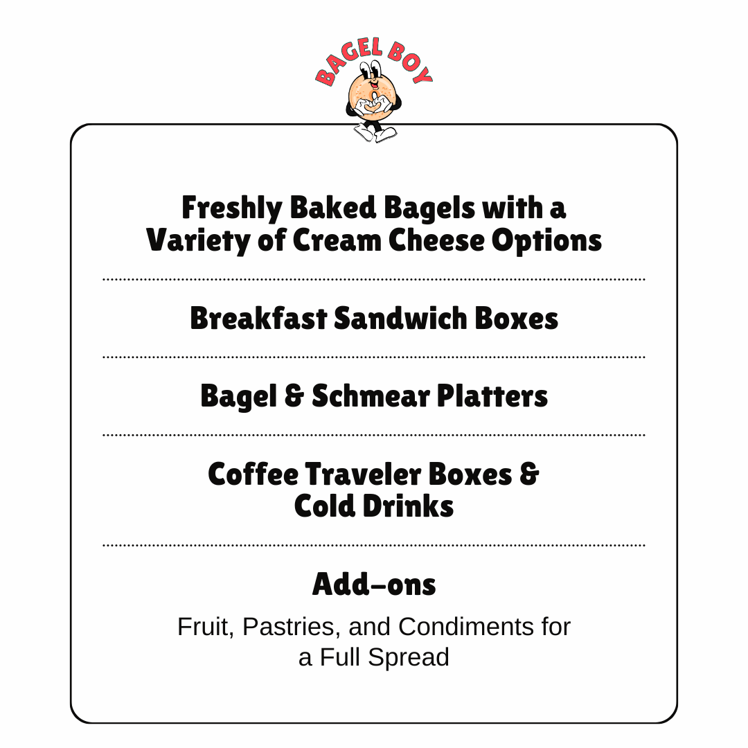 Bagel Boy catering options